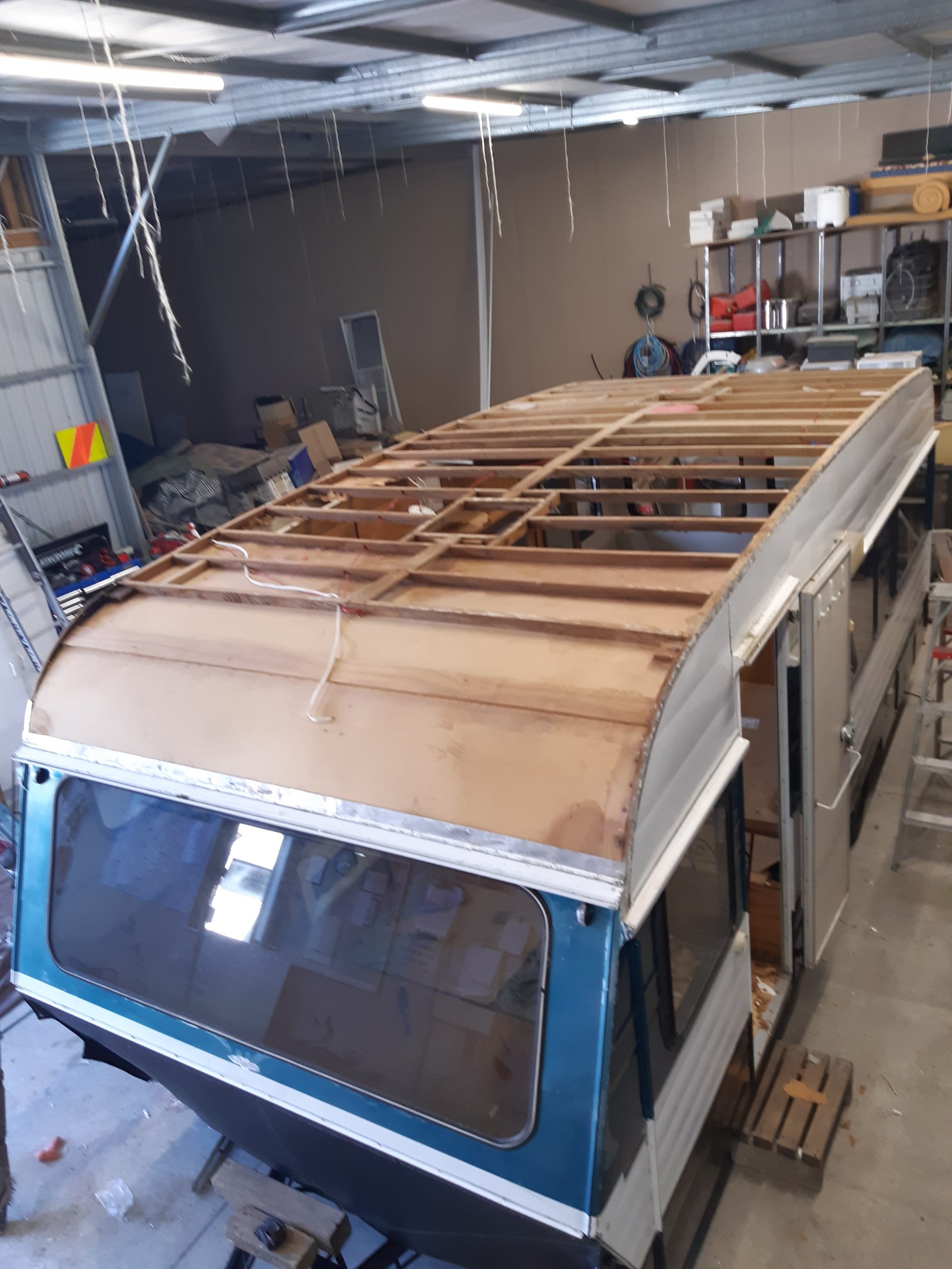 Workshop,caravan,caravan repair,caravan roof replacement