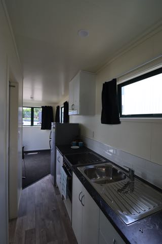 one bedroom 9 metre cabin - kitchen